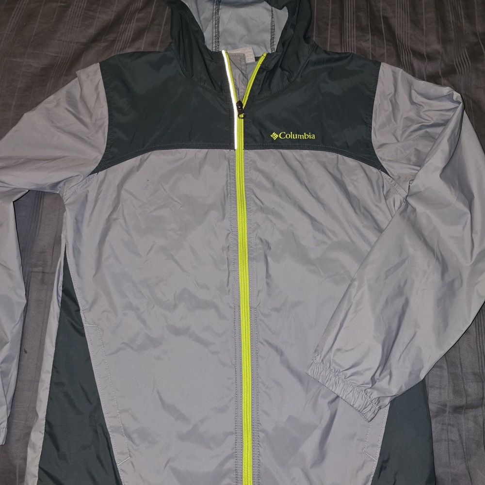 Columbia Kids Jacket - Gray and Black with Yellow Accents